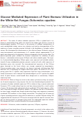 Cover page: Glucose-Mediated Repression of Plant Biomass Utilization in the White-Rot Fungus Dichomitus squalens