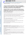 Cover page: You have to take this medication, but then you get punished for taking it: lack of agency, choice, and fear of medications to treat opioid use disorder across the perinatal period.