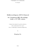 Cover page: Ballistocardiogram (BCG) Removal for Continuous EEG Recordings inside a 3-T MR scanner