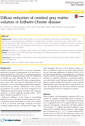 Cover page: Diffuse reduction of cerebral grey matter volumes in Erdheim-Chester disease