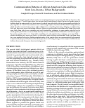 Cover page: Communication Patterns of African American Girls and Boys from Low‐Income, Urban Backgrounds