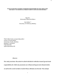 Cover page: Public attitudes toward government responsibility for child care: The impact of individual characteristics and welfare regimes