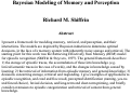 Cover page: Bayesian Modeling of Memory and Perception