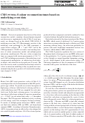 Cover page: CMS pythia &nbsp;8 colour reconnection tunes based on underlying-event data.