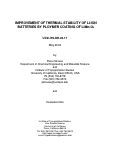 Cover page: Improvement of Thermal Stability of Li-Ion Batteries by Polymer Coating of LiMn2O4