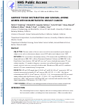 Cover page: Adipose Tissue Distribution and Survival Among Women with Nonmetastatic Breast Cancer