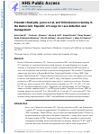 Cover page: Prenatal chlamydial, gonococcal, and trichomonal screening in the Democratic Republic of Congo for case detection and management