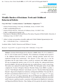 Cover page: Metallic Burden of Deciduous Teeth and Childhood Behavioral Deficits