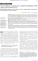 Cover page: Human defensin 5 expression in intestinal metaplasia of the upper gastrointestinal tract