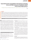 Cover page: Superselective Intra-Arterial Ethanol Sclerotherapy of Feeding Artery and Nidal Aneurysms in Ruptured Cerebral Arteriovenous Malformations.