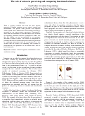 Cover page: The role of action in perceiving and comparing functional relations