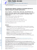 Cover page: Placental transcriptomic signatures of prenatal exposure to Hydroxy-Polycyclic aromatic hydrocarbons