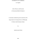 Cover page: Labor, Pleasure, and Possession in Transnational Black Performance