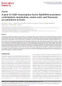 Cover page: A pear S1-bZIP transcription factor PpbZIP44 modulates carbohydrate metabolism, amino acid, and flavonoid accumulation in fruits.