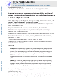 Cover page: Prenatal exposure to organophosphate pesticides and risk of autism spectrum disorders and other non-typical development at 3 years in a high-risk cohort