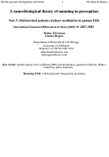 Cover page: A neurobiological theory of meaning in perception.  Part 5. Multicortical patterns of phase modulation in gamma EEG