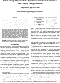 Cover page: Meta-Learning of Dynamic Policy Adjustments in Inhibitory Control Tasks