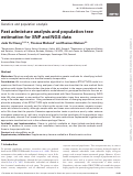 Cover page: Fast admixture analysis and population tree estimation for SNP and NGS data.