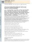 Cover page: A Peripheral Blood Diagnostic Test for Acute Rejection in Renal Transplantation