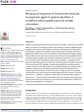 Cover page: Behavioral response of insecticide-resistant mosquitoes against spatial repellent: a modified self-propelled particle model simulation