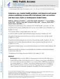 Cover page: Substance Use, Mental Health Problems, and Physical and Sexual Violence Additively Increase HIV Risk Between Male Sex Workers and Their Male Clients in Northeastern United States.