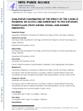 Cover page: Qualitative Examination of the Impact of the COVID-19 Pandemic on Access and Adherence to Pre-exposure Prophylaxis (PrEP) Among Sexual and Gender Minorities.