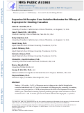 Cover page: Dopamine D4 receptor gene variation moderates the efficacy of bupropion for smoking cessation