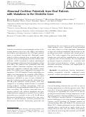 Cover page: Abnormal Cochlear Potentials from Deaf Patients with Mutations in the Otoferlin Gene