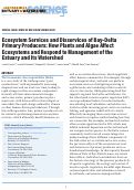 Cover page: Ecosystem Services and Disservices of Bay-Delta Primary Producers: How Plants and Algae Affect Ecosystems and Respond to Management of the Estuary and Its Watershed