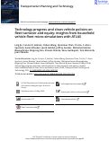 Cover page: Technology progress and clean vehicle policies on fleet turnover and equity: insights from household vehicle fleet micro-simulations with ATLAS