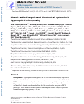 Cover page: Altered Cardiac Energetics and Mitochondrial Dysfunction in Hypertrophic Cardiomyopathy