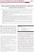 Cover page: Urinary Neutrophil Gelatinase‐associated Lipocalin as a Marker for Identification of Acute Kidney Injury and Recovery in Dogs with Gentamicin‐induced Nephrotoxicity