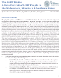 Cover page: The LGBT Divide: A Data Portrait of LGBT People in the Midwestern, Mountain &amp; Southern States