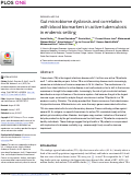 Cover page: Gut microbiome dysbiosis and correlation with blood biomarkers in active-tuberculosis in endemic setting