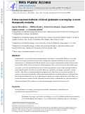 Cover page: Extracorporeal methods of blood glutamate scavenging: a novel therapeutic modality