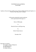 Cover page: Synthesis, Characterization and Processing of Exotic 2D Materials Beyond Graphene via Chemical Vapor Deposition Techniques