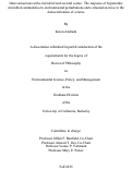 Cover page: Interconnections at the microbial and societal scales: The response of hypersaline microbial communities to environmental perturbations and a situated exercise in the democratization of science