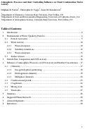 Cover page: Atmospheric Processes and Their Controlling Influence on Cloud Condensation Nuclei Activity