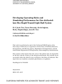 Cover page: Developing Operating Rules and Simulating Performance for One-dedicated-lane Bus Rapid Transit/Light Rail System