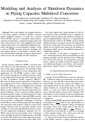 Cover page: Modeling and Analysis of Shutdown Dynamics in Flying Capacitor Multilevel Converters