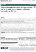 Cover page: Effect of Maize Biomass Composition on the Optimization of Dilute-Acid Pretreatments and Enzymatic Saccharification