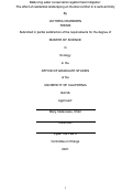 Cover page: Balancing water conservation against heat mitigation: The effect of residential landscaping on thermal comfort in a semi-arid city