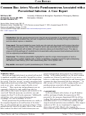 Cover page: Common Iliac Artery Mycotic Pseudoaneurysm Associated with a Prevertebral Infection: A Case Report