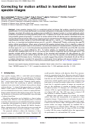 Cover page: Correcting for motion artifact in handheld laser speckle images.