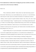 Cover page: From Communication to Collaboration: Developing the Spectrum of Activities for Effective Shared Services at the University of California