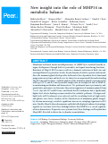 Cover page: New insight into the role of MMP14 in metabolic balance