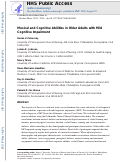 Cover page: Musical and cognitive abilities in older adults with mild cognitive impairment