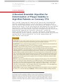 Cover page: A Boosted Ensemble Algorithm for Determination of Plaque Stability in High-Risk Patients on Coronary CTA