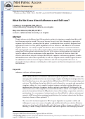 Cover page: What Do We Know About Adherence and Self-care?