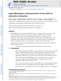 Cover page: Rapid differentiation of the human RPE cell line, ARPE-19, induced by nicotinamide